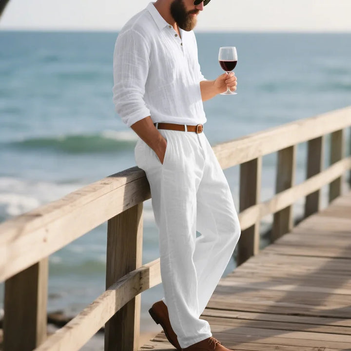 Declan Linen Shirt Set