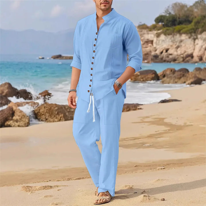 Steven Linen Shirt Set