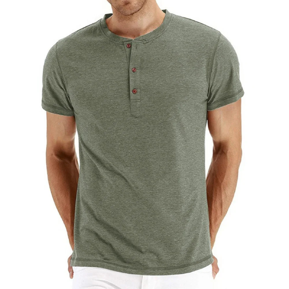 Luca Breathable Henley Tshirt