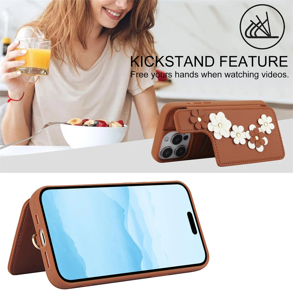 Ella Flower Wallet Case