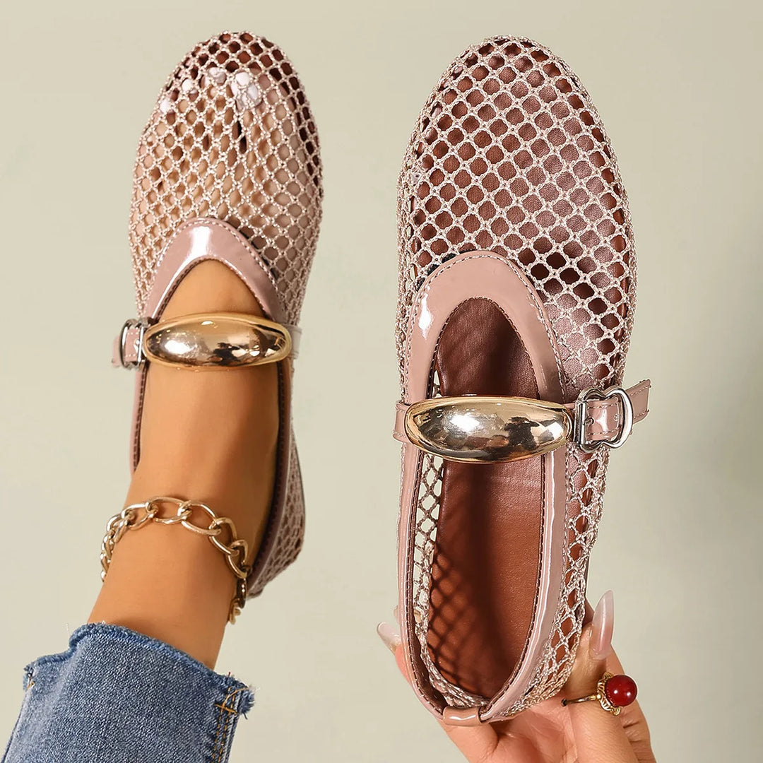 Sophia Vale Mesh Flats