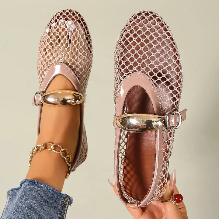 Sophia Vale Mesh Flats