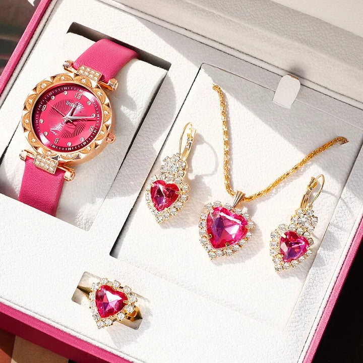 Melina Heart Watch Set
