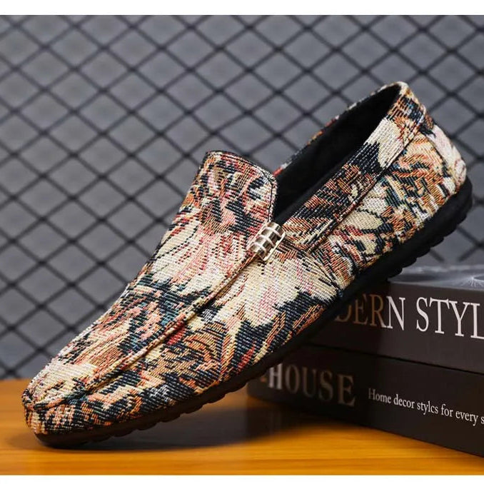 Corvinia Canvas Floral Loafers