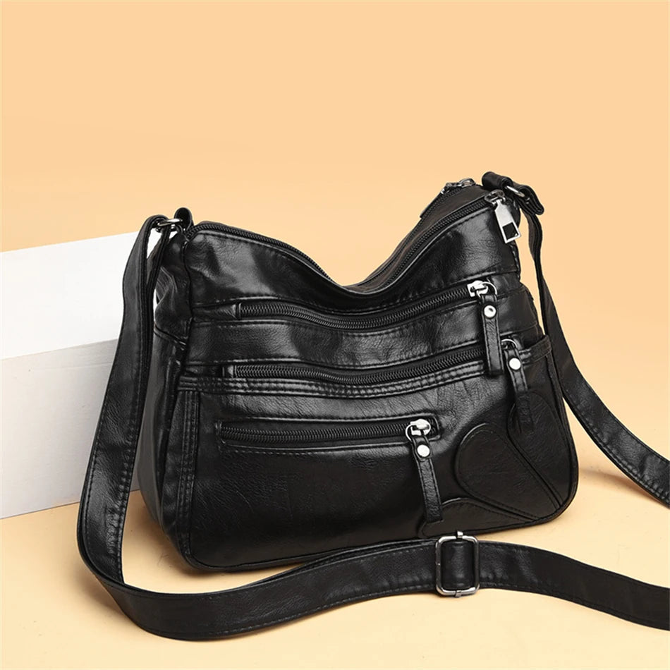 Carmela Multi-Pocket Shoulder Bag