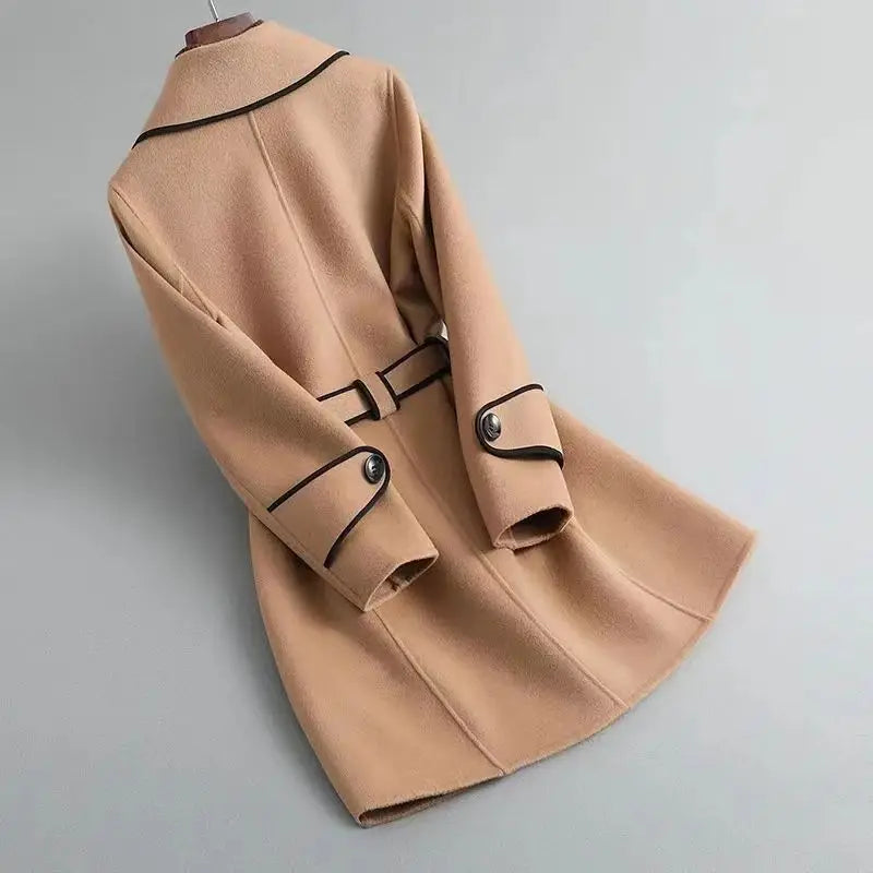 Sabine Belted Wrap Coat