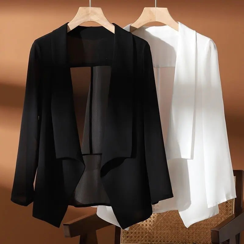 Elise Chiffon Layer Blazer