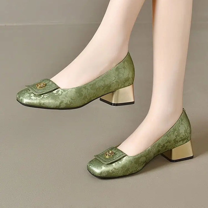 Elora Square Toe Heels