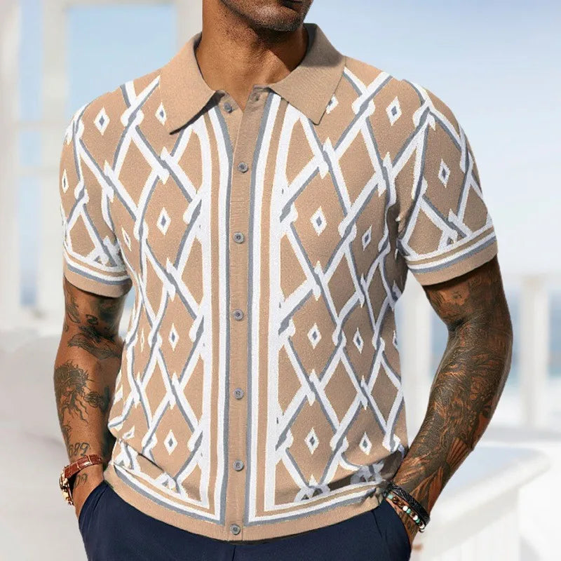 Dante RetroGrid Polo Shirt