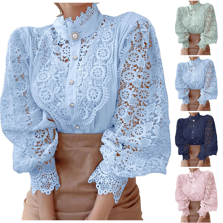 Valentina Pearl Lace Blouse