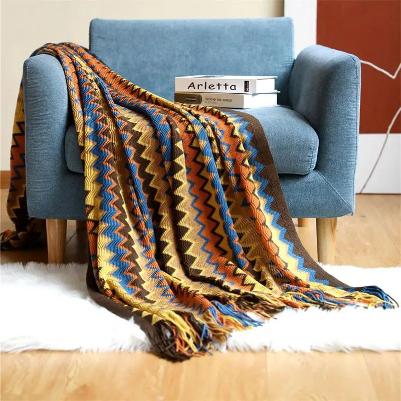 Boho Stripe Blanket