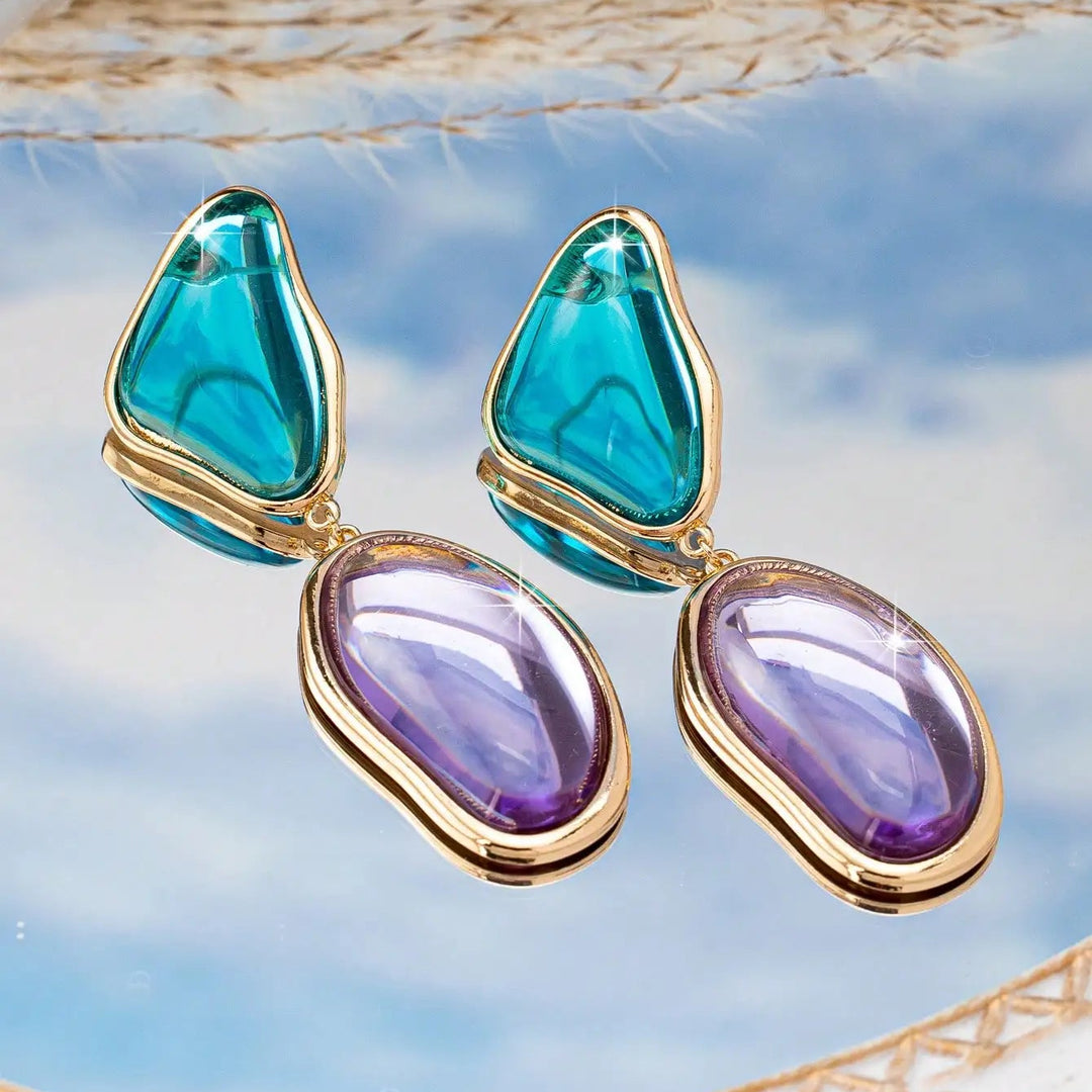 Elara Gem Drop Earrings