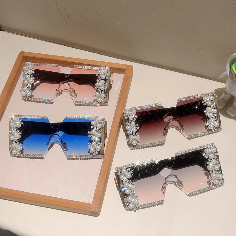 Noemi Pearl Rim Sunglasses