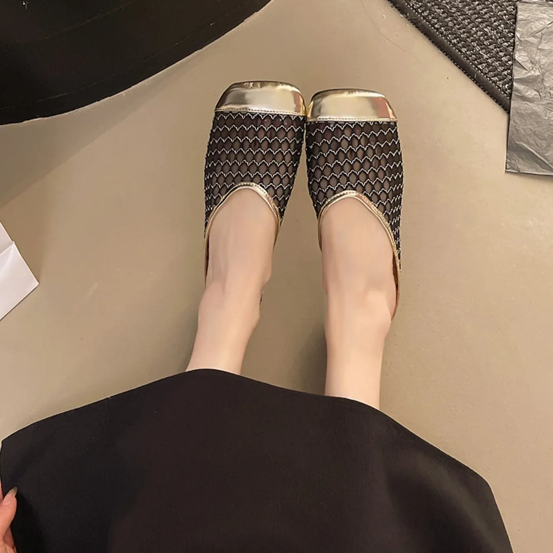 Lenia Netté Slip-on Sandals