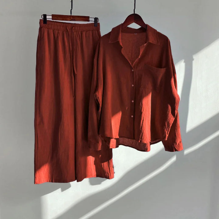 Zarelle linen Dress Set