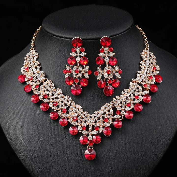 Rosaline Crystal Necklace Set