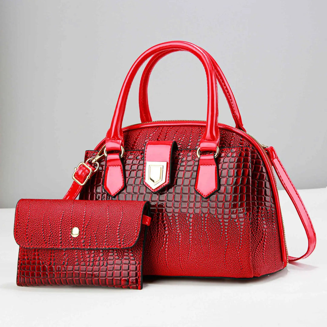 Mira Embossed Bag Set