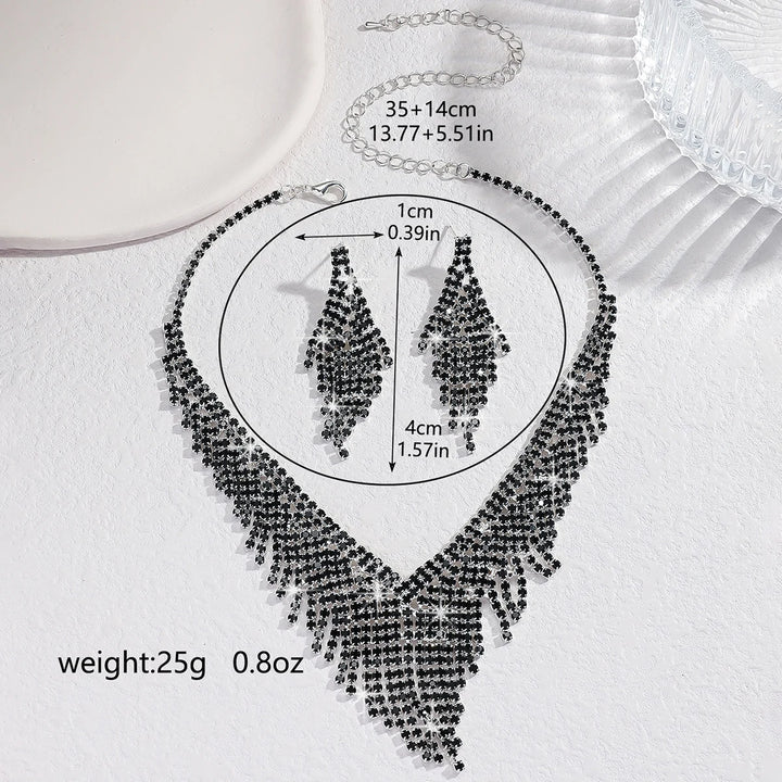 Valenora Crystal Necklace Set