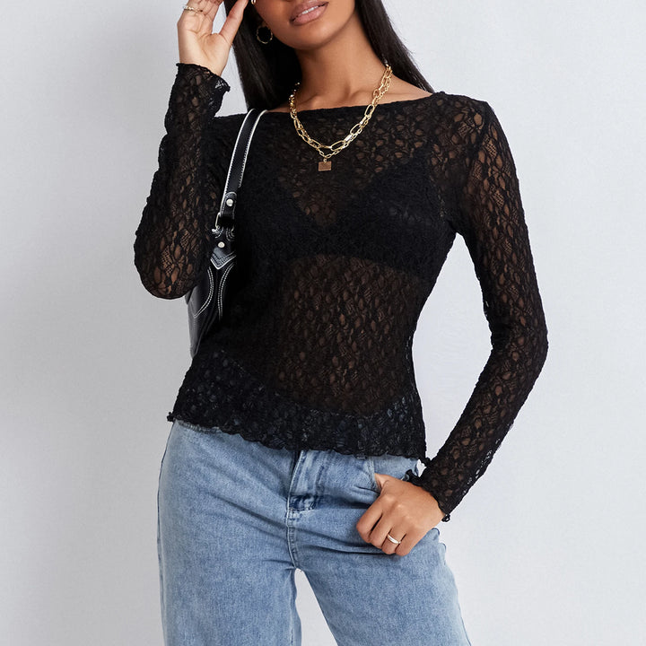 Vina Sheer Mesh Top