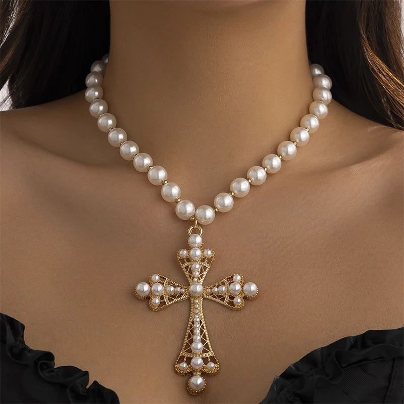 Lourdes Pearl Cross