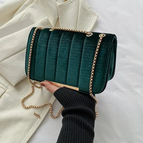 Kaira Velvet Chain Bag