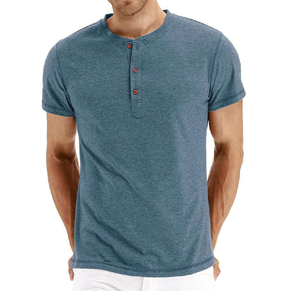 Luca Breathable Henley Tshirt