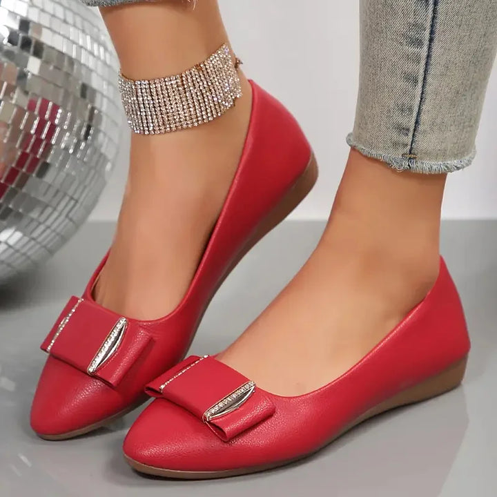 Sofia Bow Flat Sandals