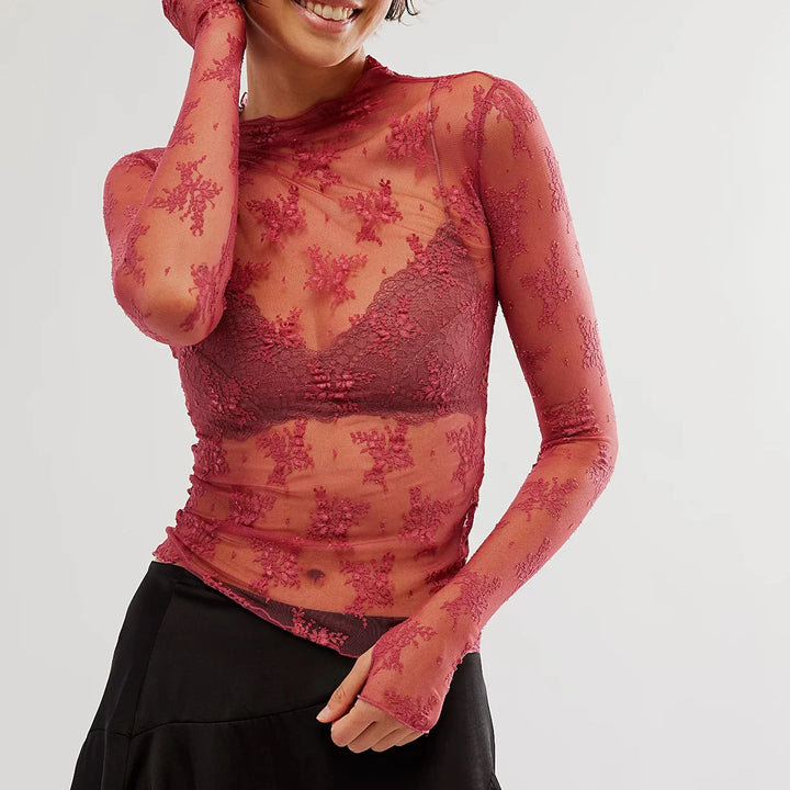 Talia Sheer Mesh Top