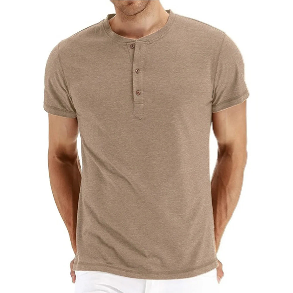 Luca Breathable Henley Tshirt
