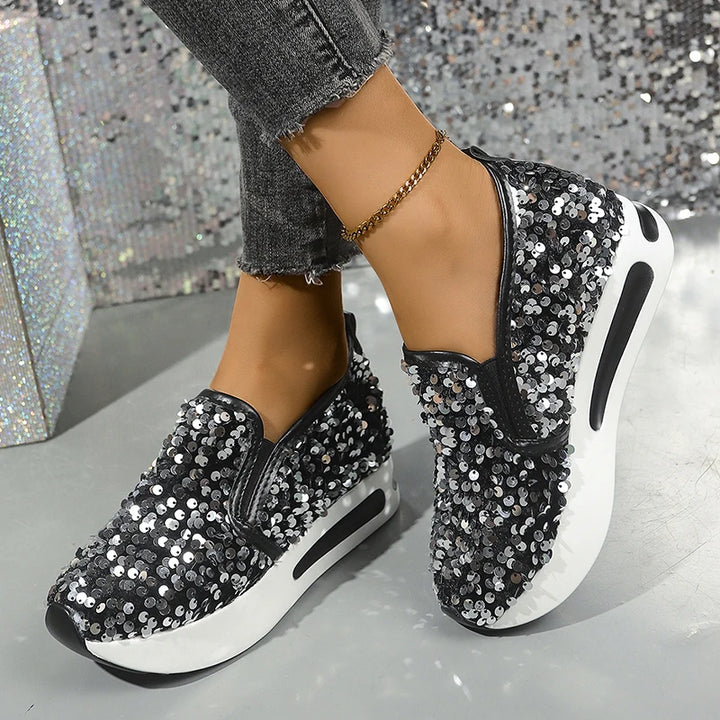 Alina Glitter Step Sneakers
