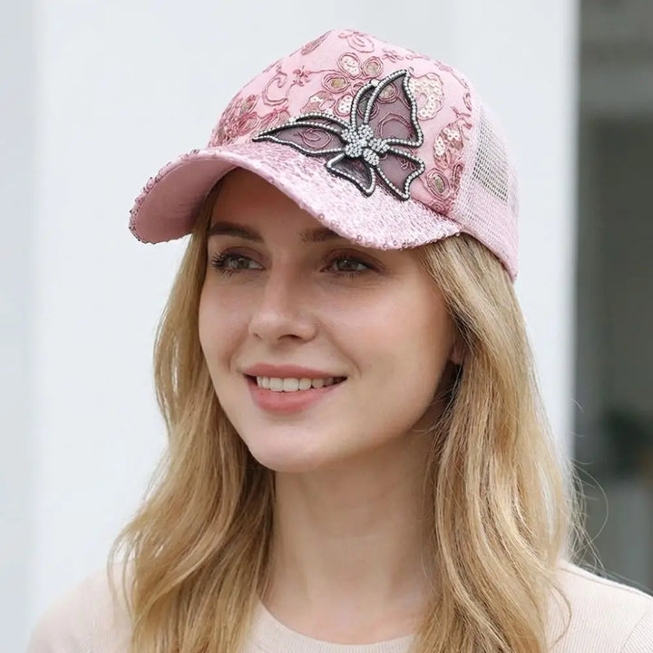 Daisy Butterfly Cap