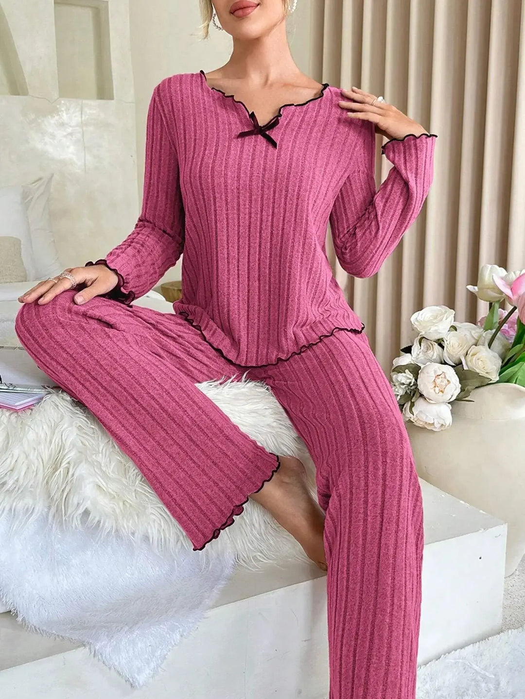Elara Soft Knit Pajamas