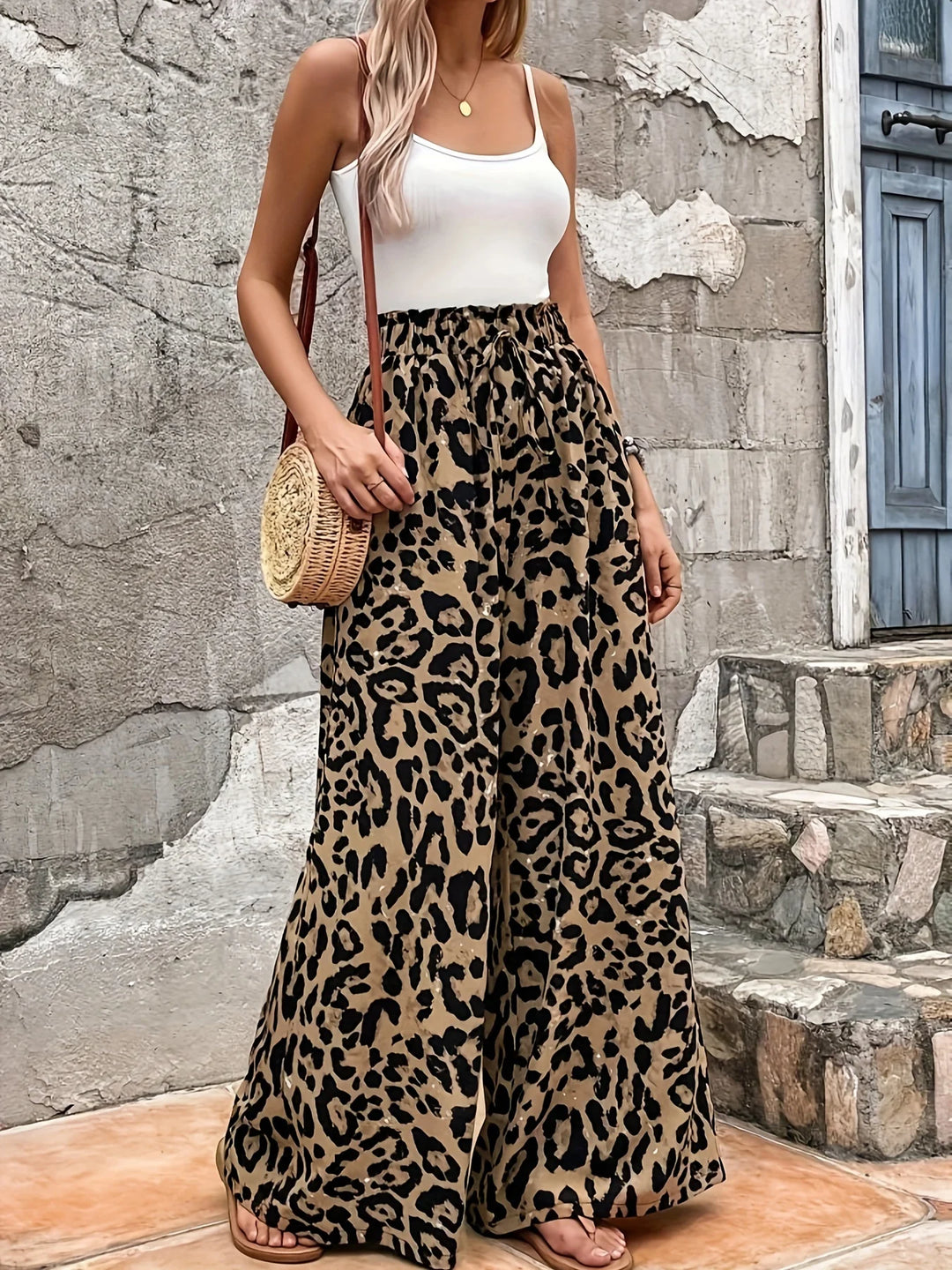 Elara Drape Palazzo Pants