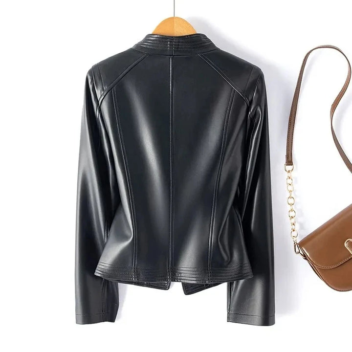 Evadne Gloss Leather Jacket