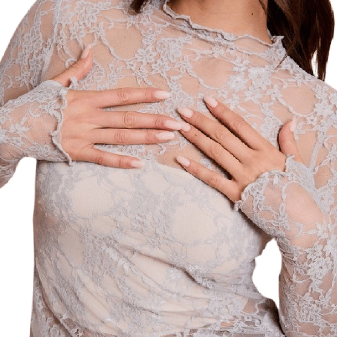 Rhea Sheer Mesh Top