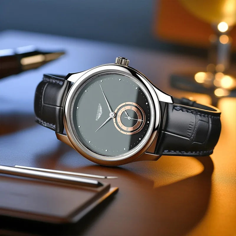 Orvane Leather Strap Watch