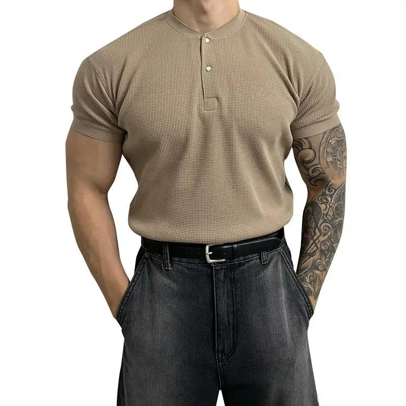 Joren Waffle Henley Shirt