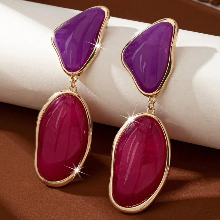 Elara Gem Drop Earrings
