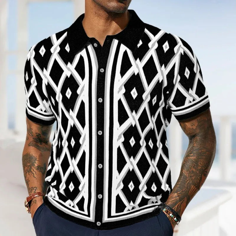 Dante RetroGrid Polo Shirt