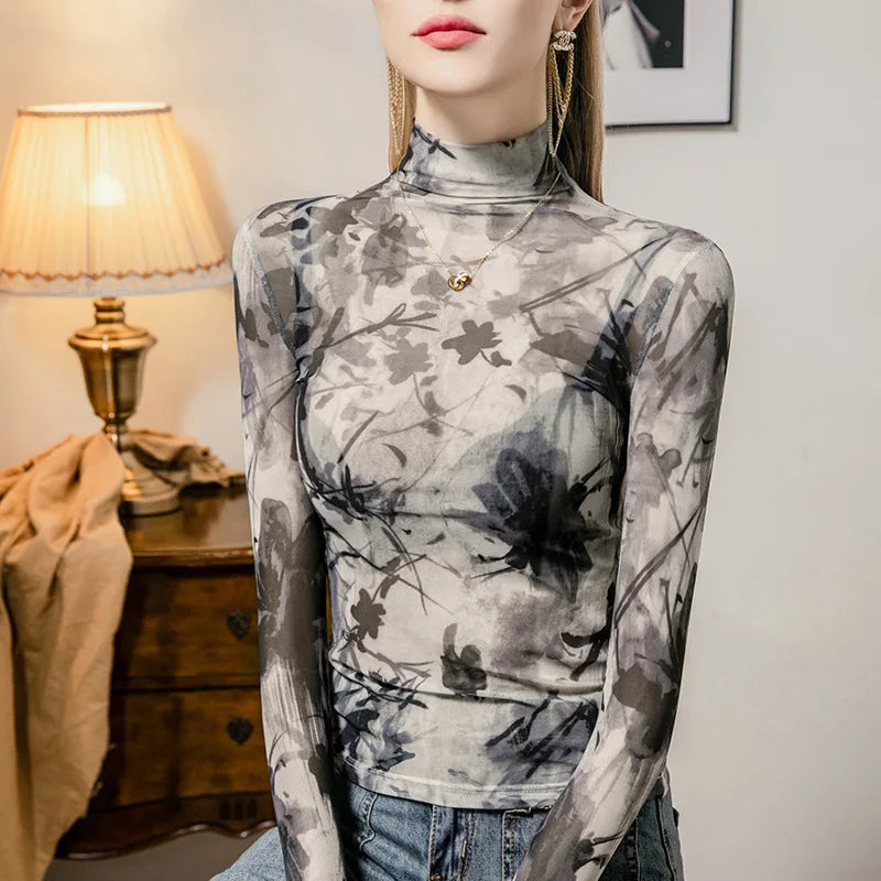Mira Sheer Mesh Top