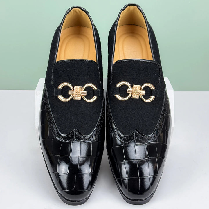 Cassiel Patent Suede Loafers