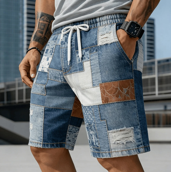 Bennett Patchwork Shorts