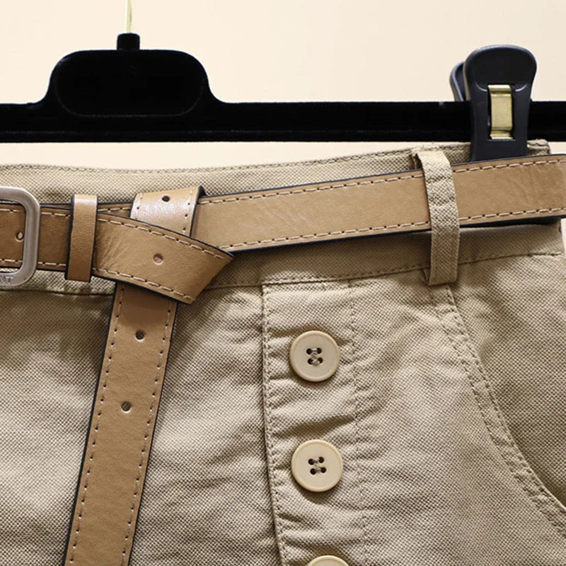 Vivienne Cotton Belted Shorts