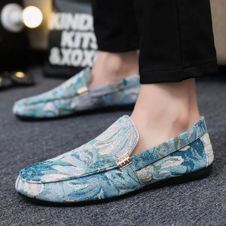 Corvinia Canvas Floral Loafers