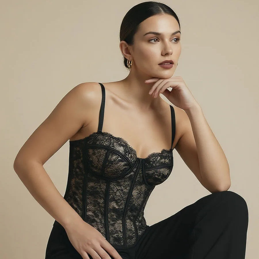 Bianca Lace Bustier Top