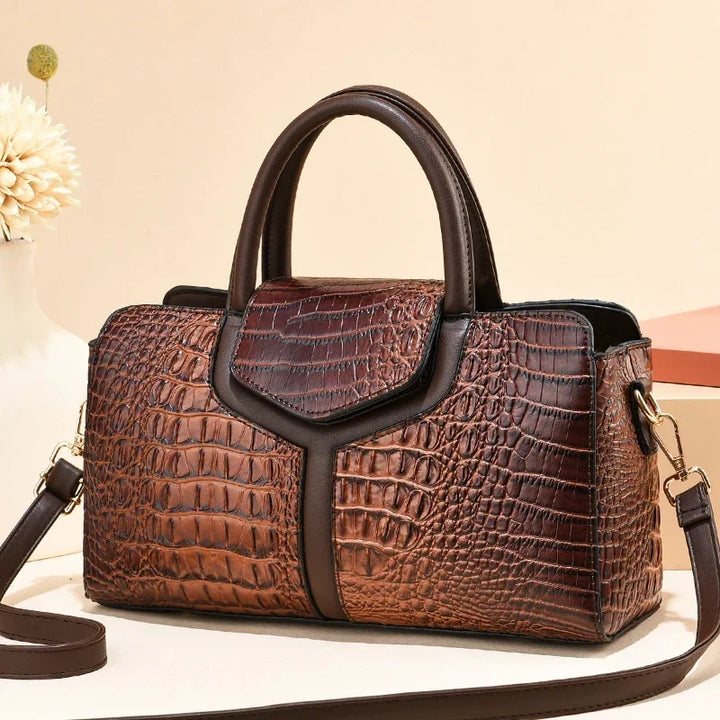 Louvre Croc Handbag