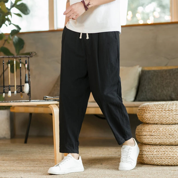 Mitchell Linen Straight Pants
