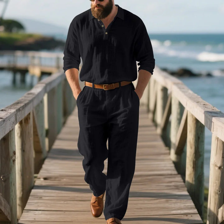 Declan Linen Shirt Set