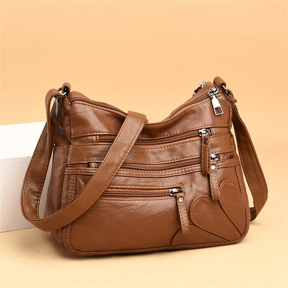 Carmela Multi-Pocket Shoulder Bag