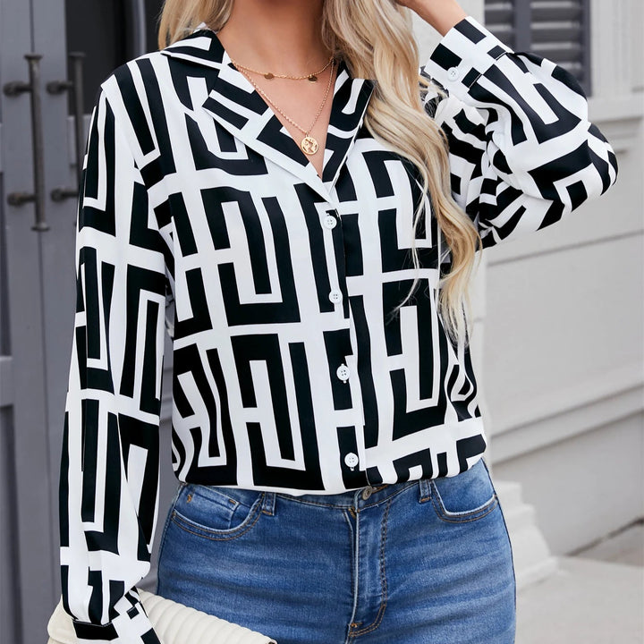 Alouette Parisian Print Blouse
